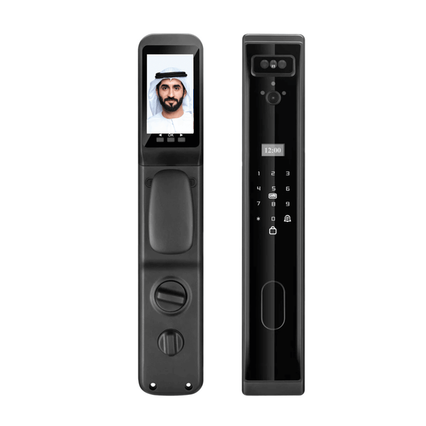 SmartLuck Sultan Lite Lock Smart Lock | Hidden Fingerprint Recognition, Face ID, App, Card & Key Access